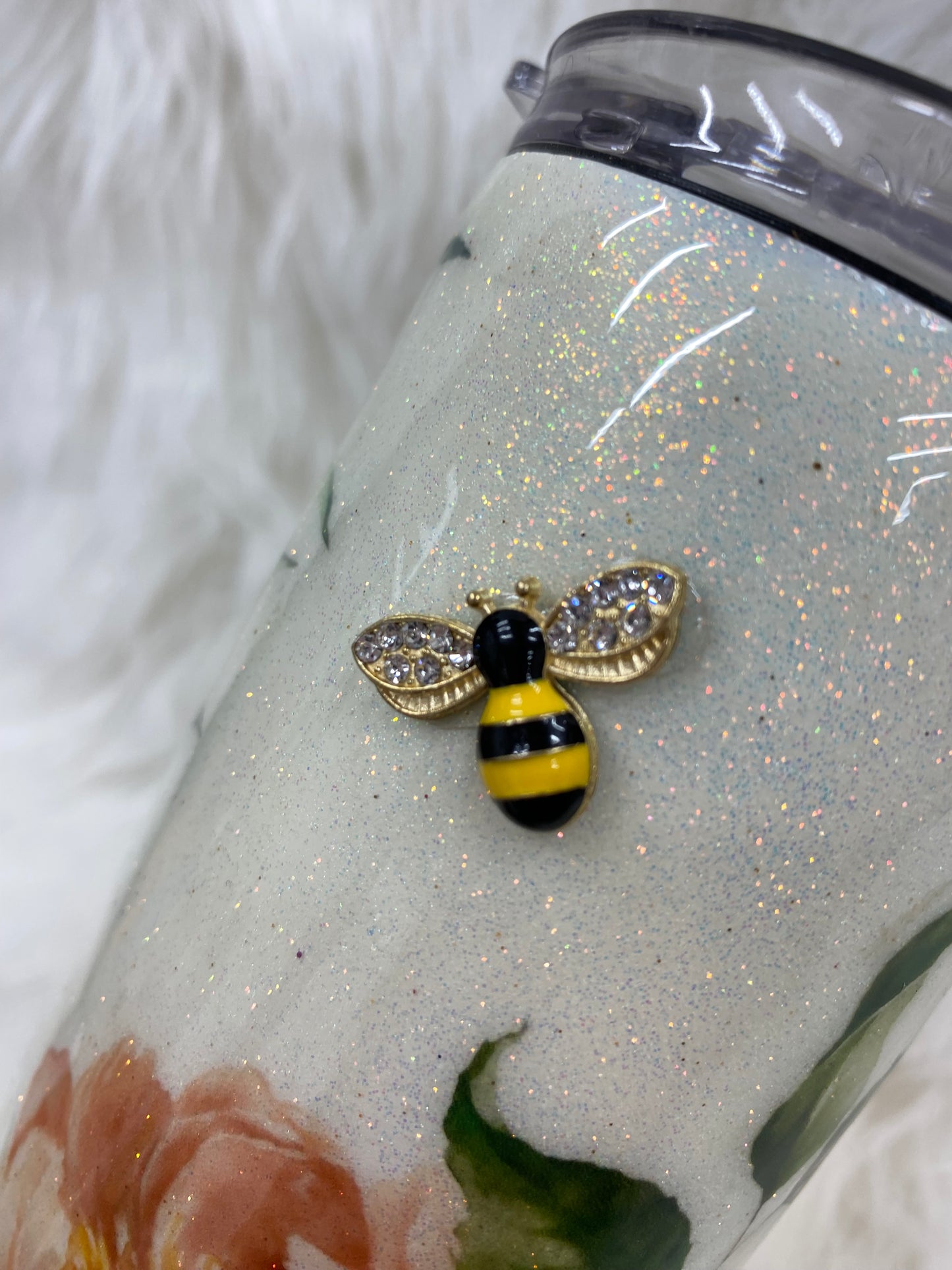 Floral Bee tumbler